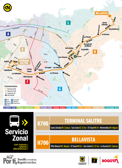 Trazado de ruta HK700