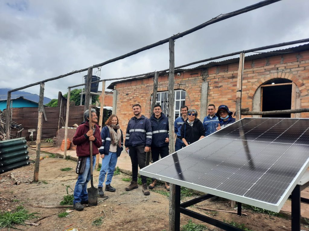 Panel solar de la Biblioteca rural El Uval