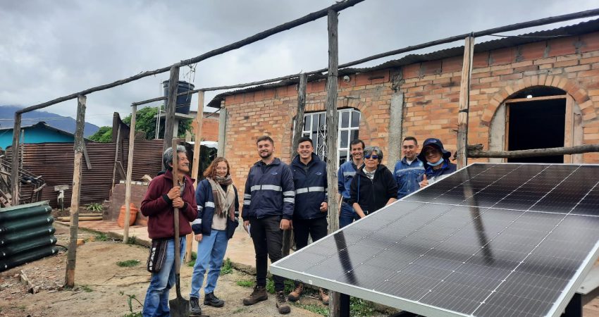 Panel solar de la Biblioteca rural El Uval