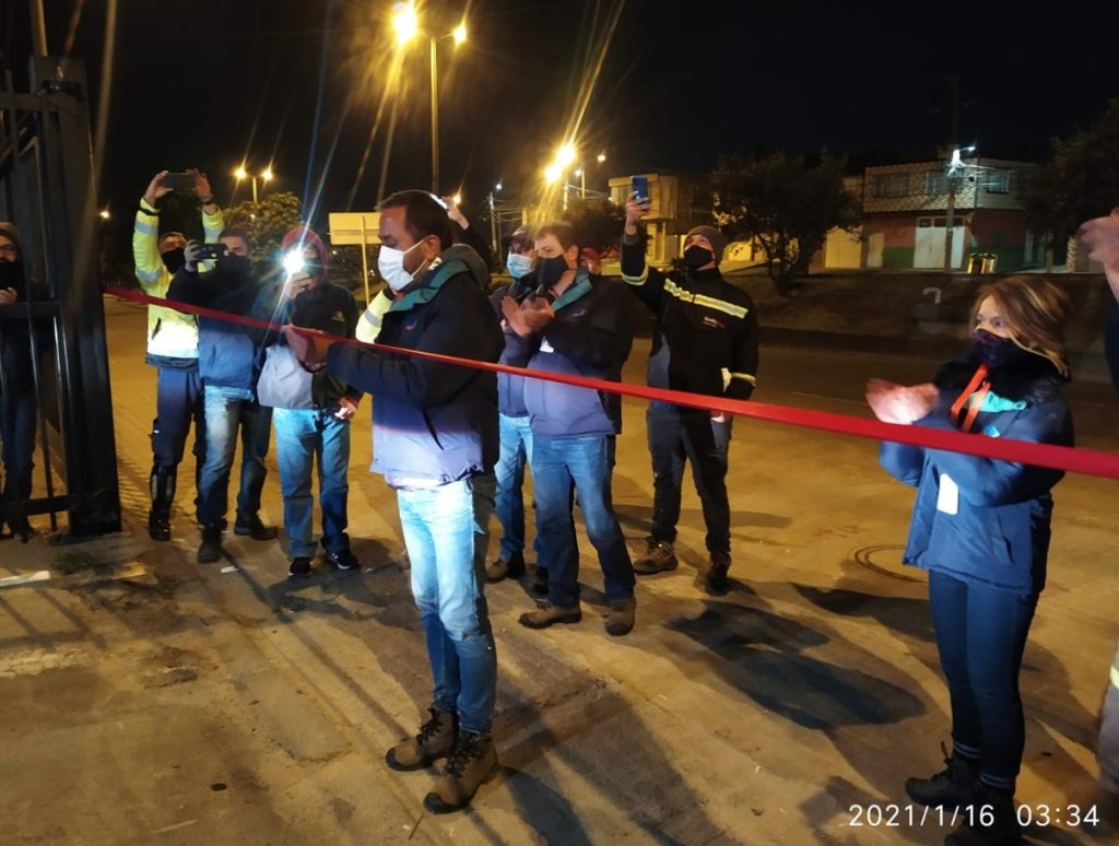 Innauguración del Patio de operaciones El Uval